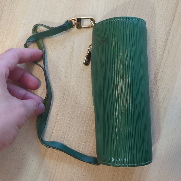 RARE Authentic Louis Vuitton Green Epi Mini Papillon Pouch handbag - Picture 10 of 17